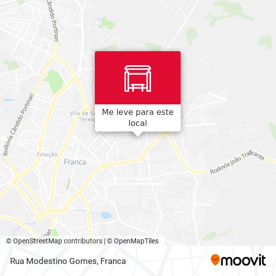 Rua Modestino Gomes mapa