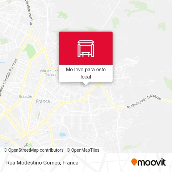 Rua Modestino Gomes mapa