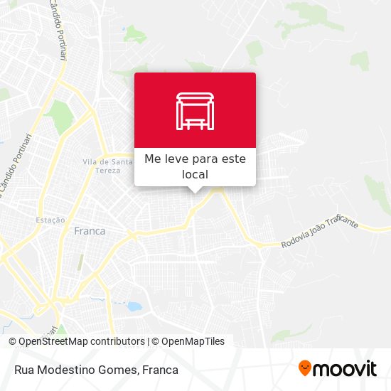 Rua Modestino Gomes mapa