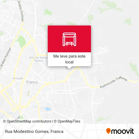 Rua Modestino Gomes mapa