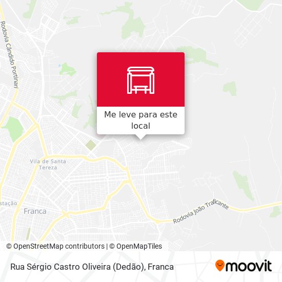 Rua Sérgio Castro Oliveira (Dedão) mapa