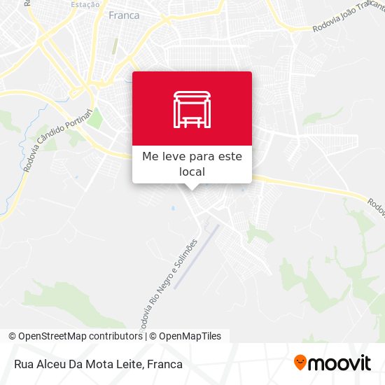 Rua Alceu Da Mota Leite mapa