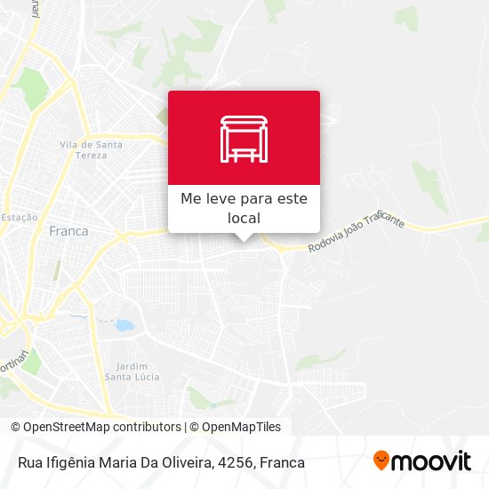 Rua Ifigênia Maria Da Oliveira, 4256 mapa