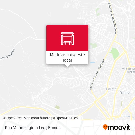 Rua Manoel Igínio Leal mapa