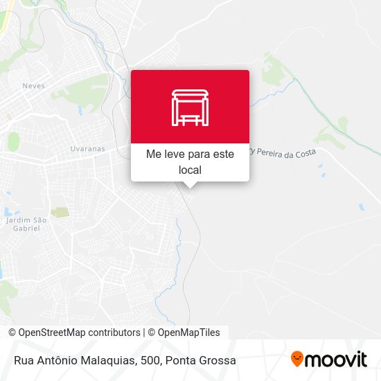 Rua Antônio Malaquias, 500 mapa
