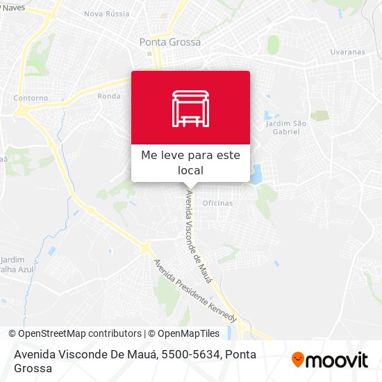 Avenida Visconde De Mauá, 5500-5634 mapa