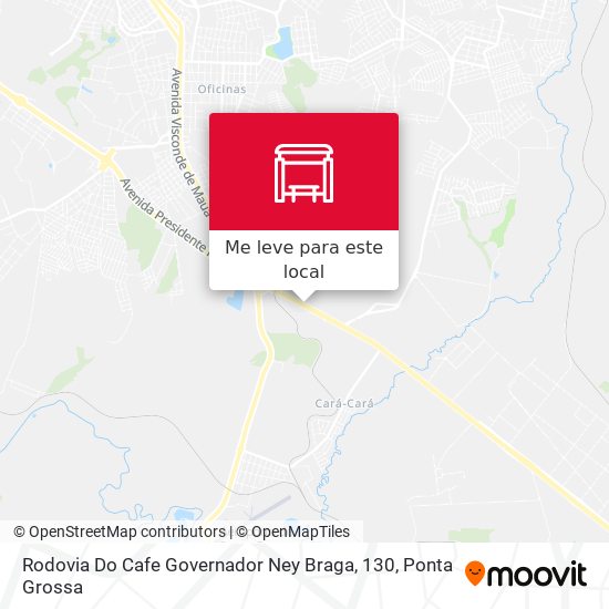 Rodovia Do Cafe Governador Ney Braga, 130 mapa