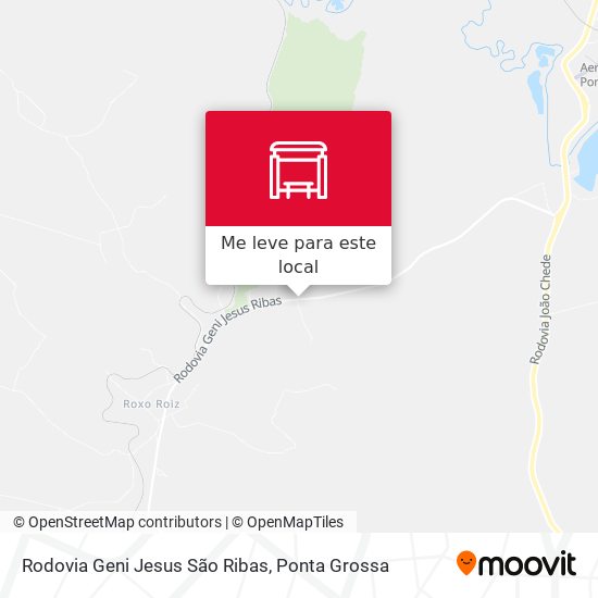 Rodovia Geni Jesus São Ribas mapa