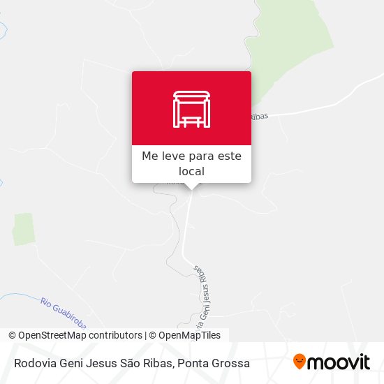 Rodovia Geni Jesus São Ribas mapa