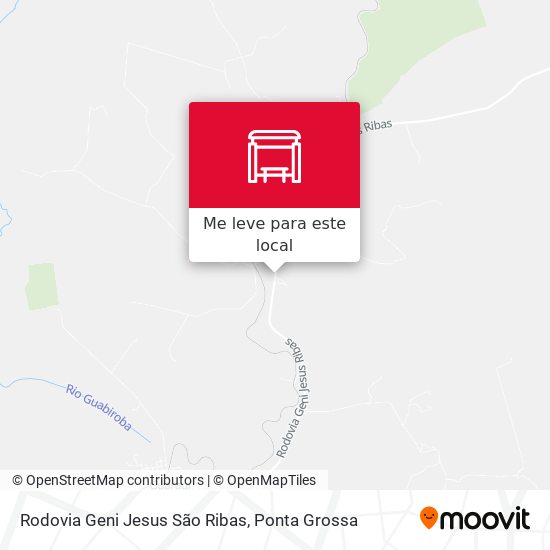 Rodovia Geni Jesus São Ribas mapa