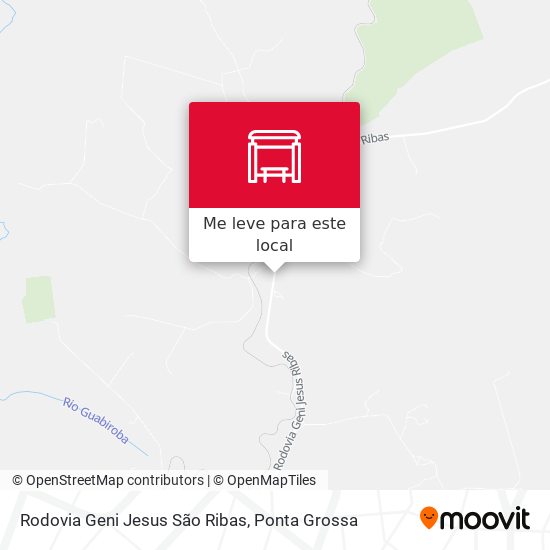 Rodovia Geni Jesus São Ribas mapa