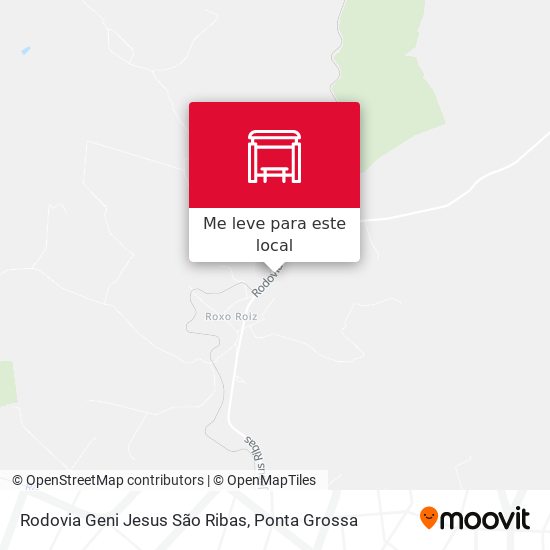 Rodovia Geni Jesus São Ribas mapa