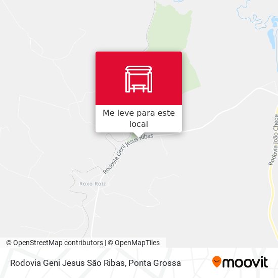 Rodovia Geni Jesus São Ribas mapa