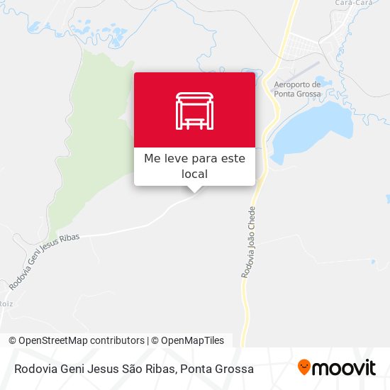 Rodovia Geni Jesus São Ribas mapa