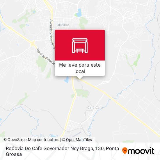 Rodovia Do Cafe Governador Ney Braga, 130 mapa