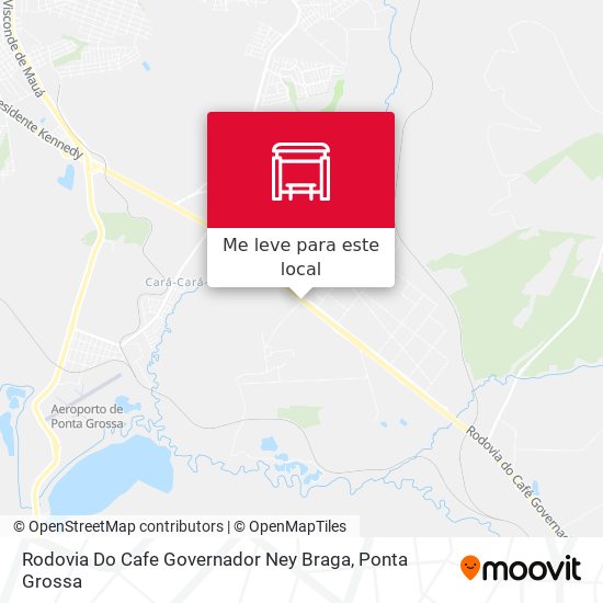 Rodovia Do Cafe Governador Ney Braga mapa