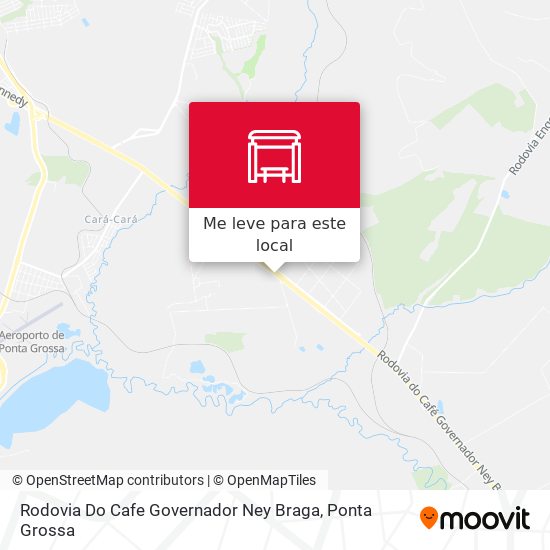 Rodovia Do Cafe Governador Ney Braga mapa