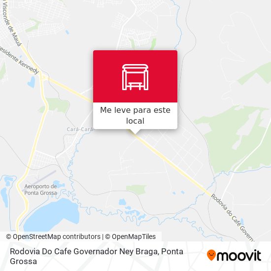 Rodovia Do Cafe Governador Ney Braga mapa