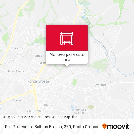 Rua Professora Balbina Branco, 270 mapa