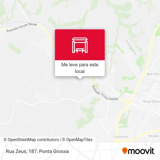 Rua Zeus, 187 mapa