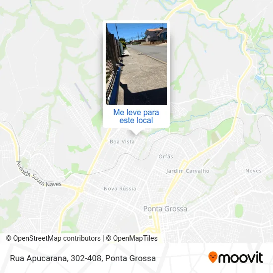 Rua Apucarana, 302-408 mapa
