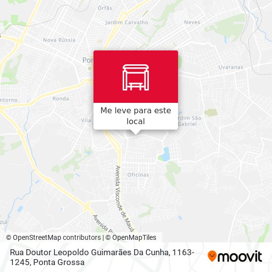 Rua Doutor Leopoldo Guimarães Da Cunha, 1163-1245 mapa