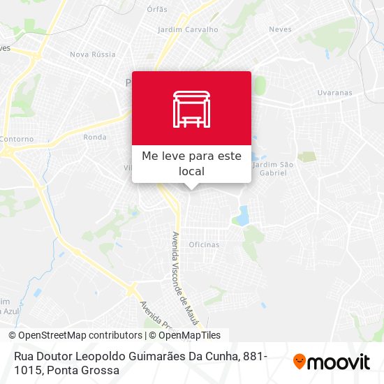 Rua Doutor Leopoldo Guimarães Da Cunha, 881-1015 mapa