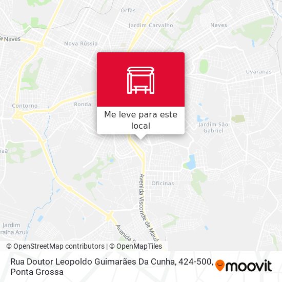Rua Doutor Leopoldo Guimarães Da Cunha, 424-500 mapa