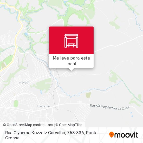 Rua Clycema Kozzatz Carvalho, 768-836 mapa