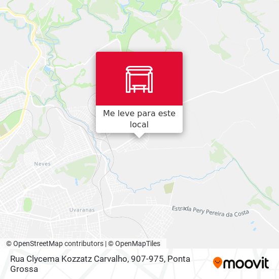 Rua Clycema Kozzatz Carvalho, 907-975 mapa