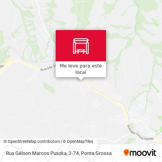 Rua Gélson Marcos Puszka, 2-74 mapa