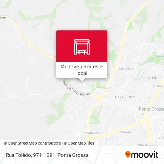 Rua Tolêdo, 971-1091 mapa