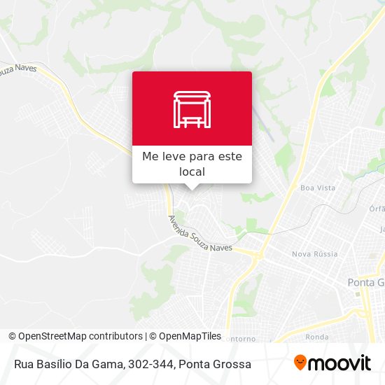 Rua Basílio Da Gama, 302-344 mapa