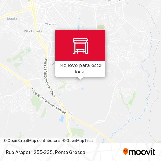 Rua Arapoti, 255-335 mapa