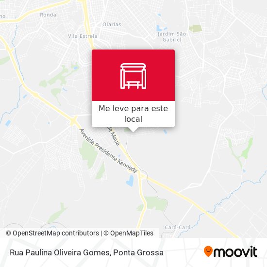 Rua Paulina Oliveira Gomes mapa