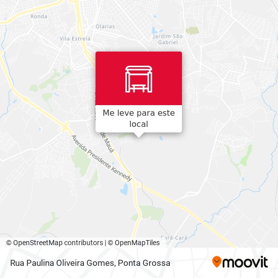Rua Paulina Oliveira Gomes mapa