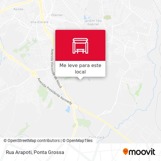 Rua Arapoti mapa