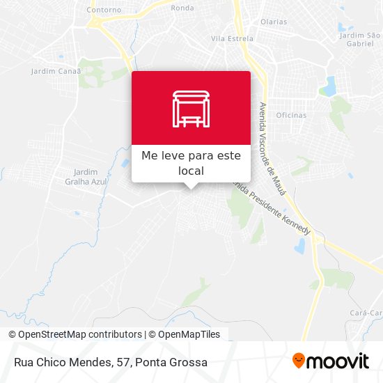 Rua Chico Mendes, 57 mapa