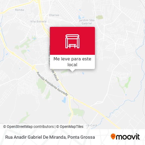 Rua Anadir Gabriel De Miranda mapa