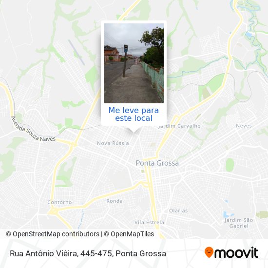 Rua Antônio Viêira, 445-475 mapa