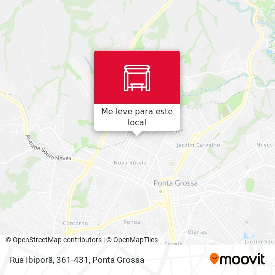 Rua Ibiporã, 361-431 mapa