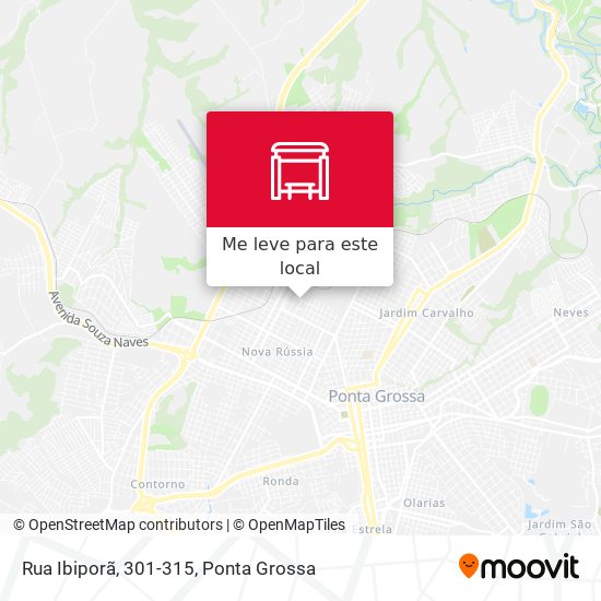 Rua Ibiporã, 301-315 mapa