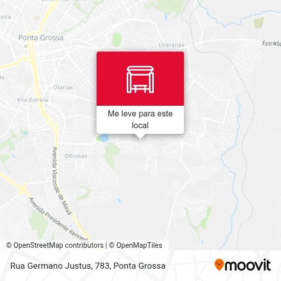 Rua Germano Justus, 783 mapa