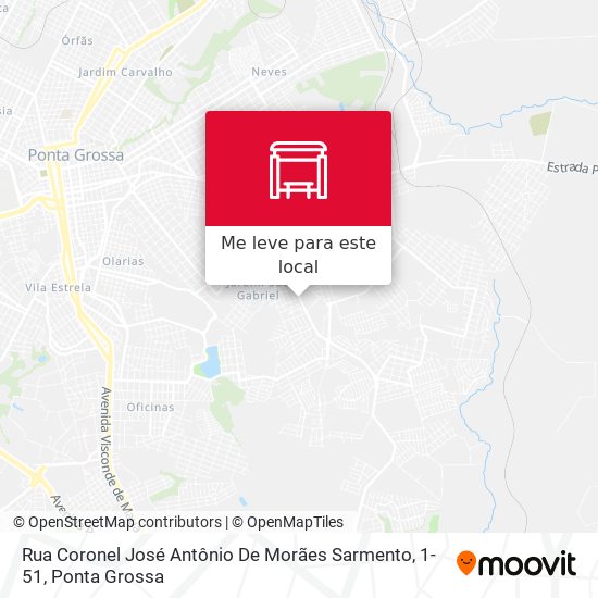 Rua Coronel José Antônio De Morães Sarmento, 1-51 mapa