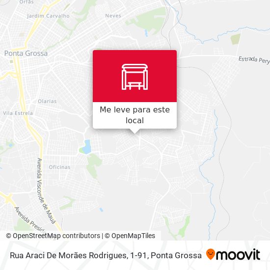 Rua Araci De Morães Rodrigues, 1-91 mapa