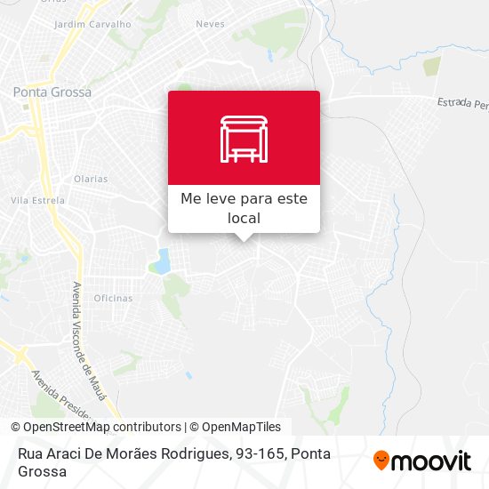 Rua Araci De Morães Rodrigues, 93-165 mapa