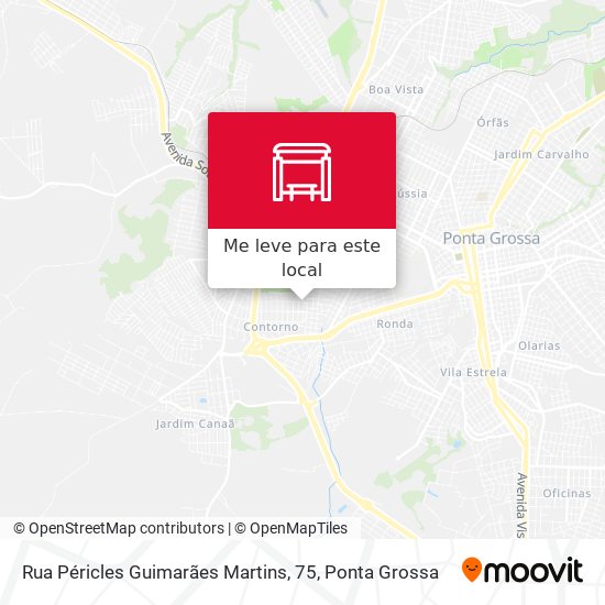 Rua Péricles Guimarães Martins, 75 mapa