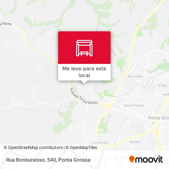 Rua Bonsucesso, 540 mapa