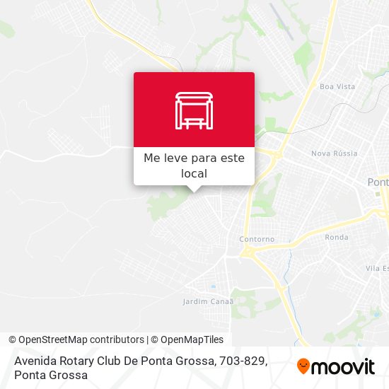 Avenida Rotary Club De Ponta Grossa, 703-829 mapa