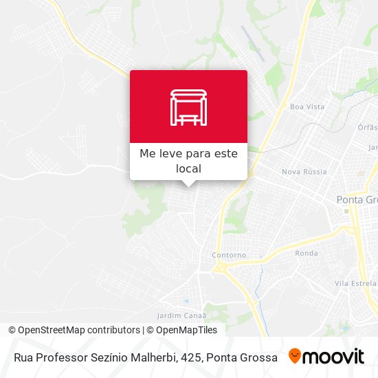 Rua Professor Sezínio Malherbi, 425 mapa